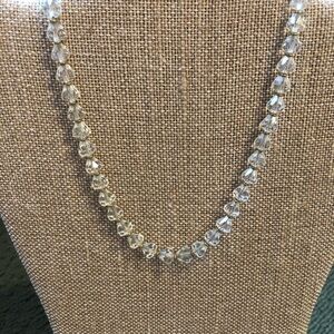 Simmons mid century crystal bead necklace